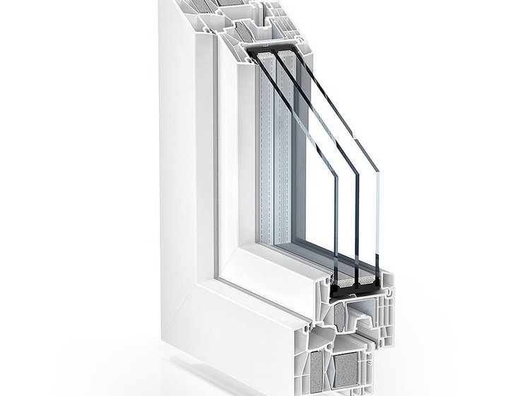 KÖMMERLING 88 MD Zusatzdämmung Querschnitt KÖMMERLING 88 MD Zusatzdämmung